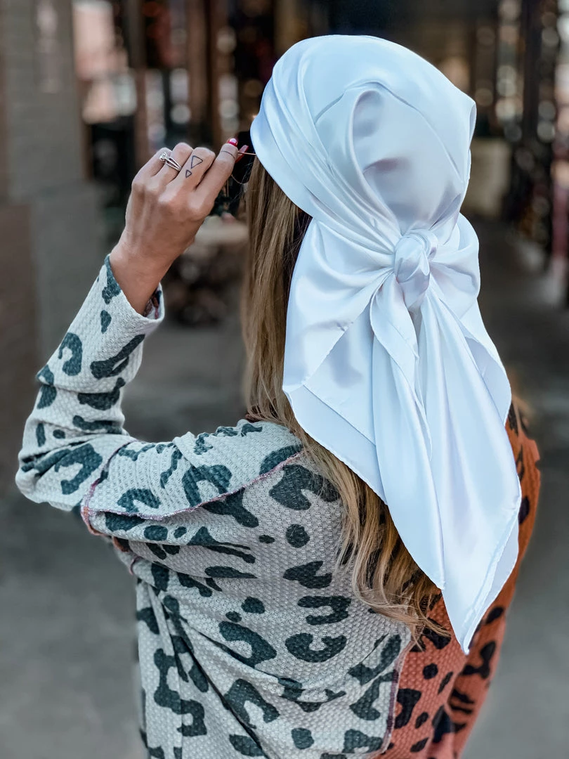 Cap Zone Special Daily Deals SCREENBUSTER Wild Rag Head Scarf In White 7 Cap Zone Special Daily Deals SCREENBUSTER Wild Rag Head Scarf In White