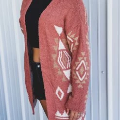 Very J Clothing The Schertz Cardigan In Rust 23 Very J Clothing The Schertz Cardigan In Rust