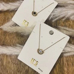 Urbanista Special Daily Deals SCREENBUSTER Gold Ncklce With Round Stone (2 Colors)