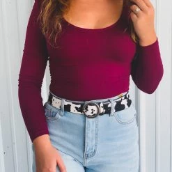 Capella The Stonewall Body Suit In Maroon