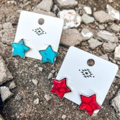 Gypsy Waltz Rio Bravo Star Stud Earrings (2 Colors) New
