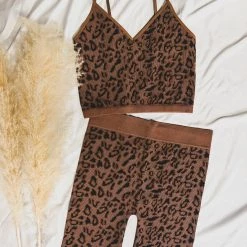 Gypsy Waltz Fairfield Leopard Cami Crop Top New