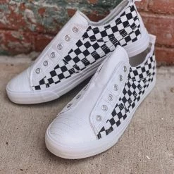 Gypsy Waltz Kilgore Checkered Sneaker In White