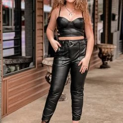 Gypsy Waltz Rockdale Leather Two Piece Set Clothing