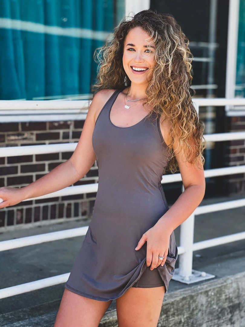 Gypsy Waltz Missouri City Athletic Dress In Gray Clothing 7 Gypsy Waltz Missouri City Athletic Dress In Gray Clothing