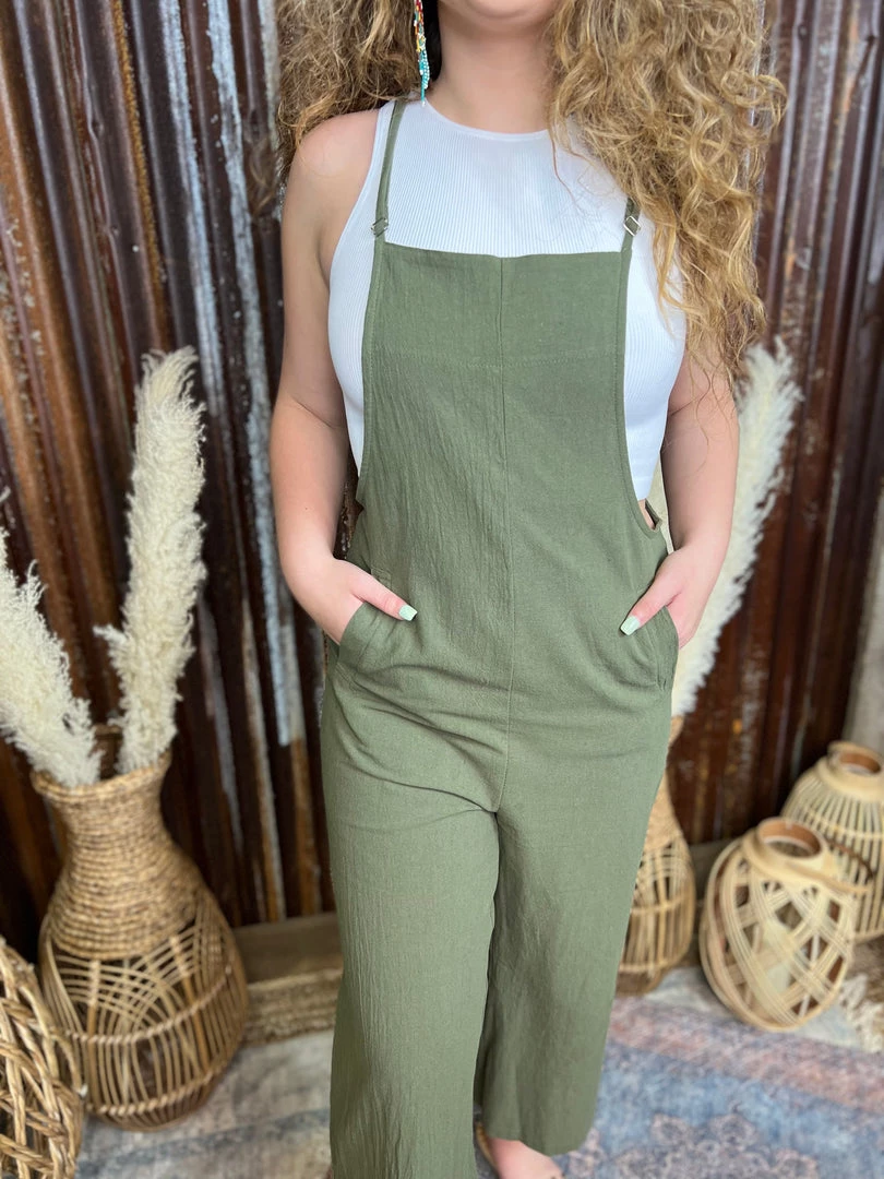 Miss Sparkling Vidor Linen Jumpsuit In Olive Clothing 3 Miss Sparkling Vidor Linen Jumpsuit In Olive Clothing