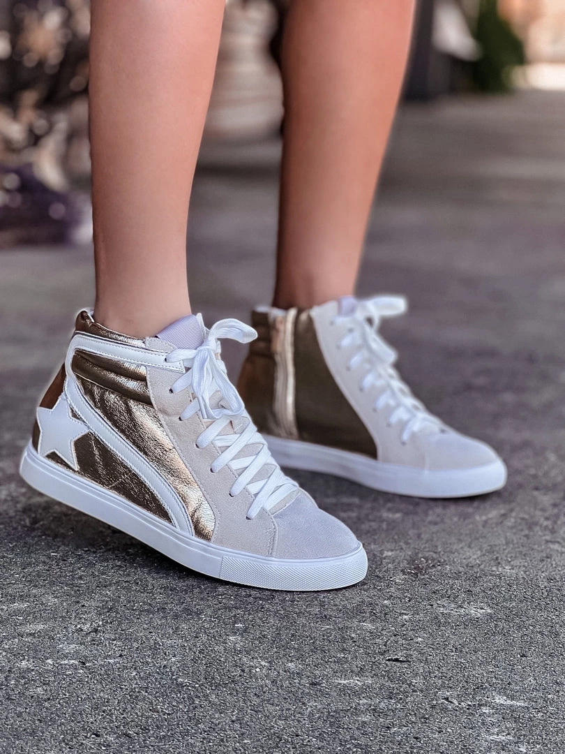 Verona Collection The Star Harbor Sneaker In Gold (7-11) Shoes 5 Verona Collection The Star Harbor Sneaker In Gold (7-11) Shoes