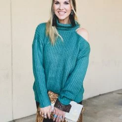 La Mel Clearance The Cameron Sweaterr In Olive